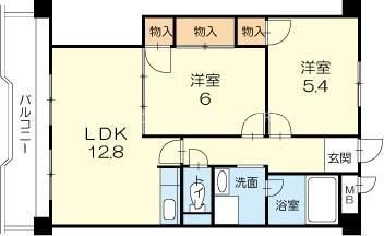 ロイヤルコーポ伊保 間取り図