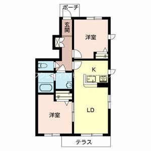 シャーメゾン・クレールＢ棟 間取り図
