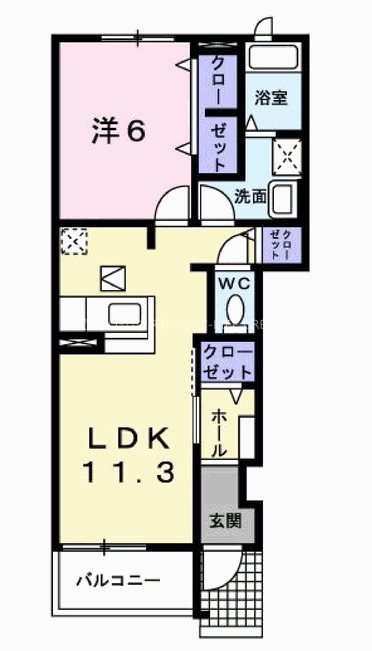 フェリーチェⅡ 間取り図