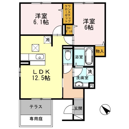 ソレイユ 間取り図