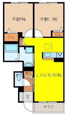 ブルーロワ 間取り図