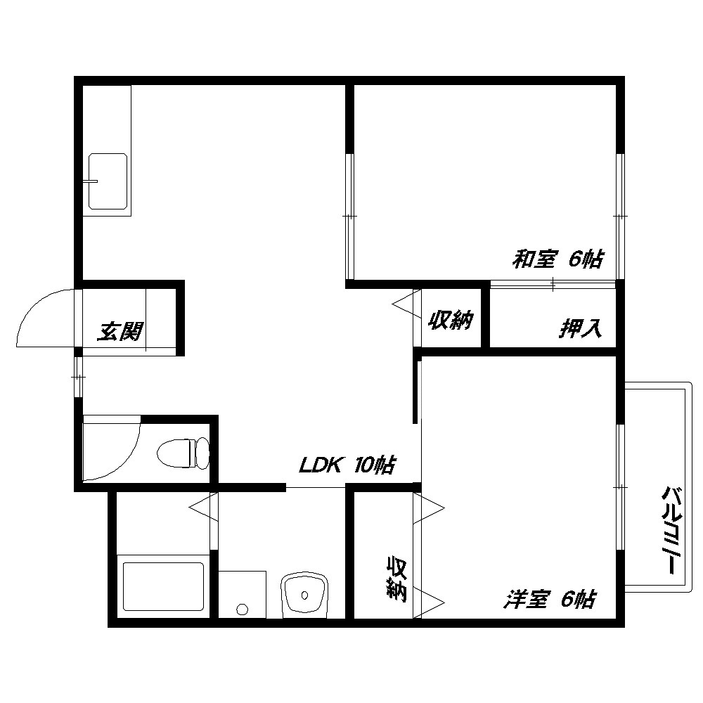 Ｓ＆Ｔハイツ中田 間取り図