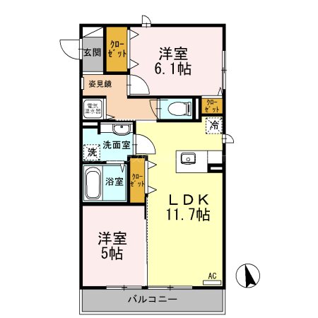 イリゼ 間取り図