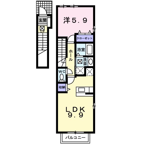 アミュ　ロータス 間取り図