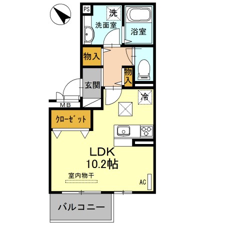 メゾン　ソレイユ 間取り図