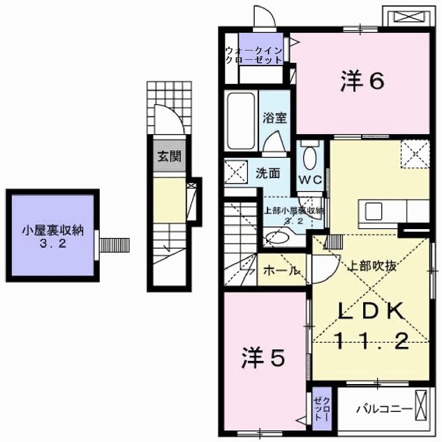 アイリスⅠ 間取り図