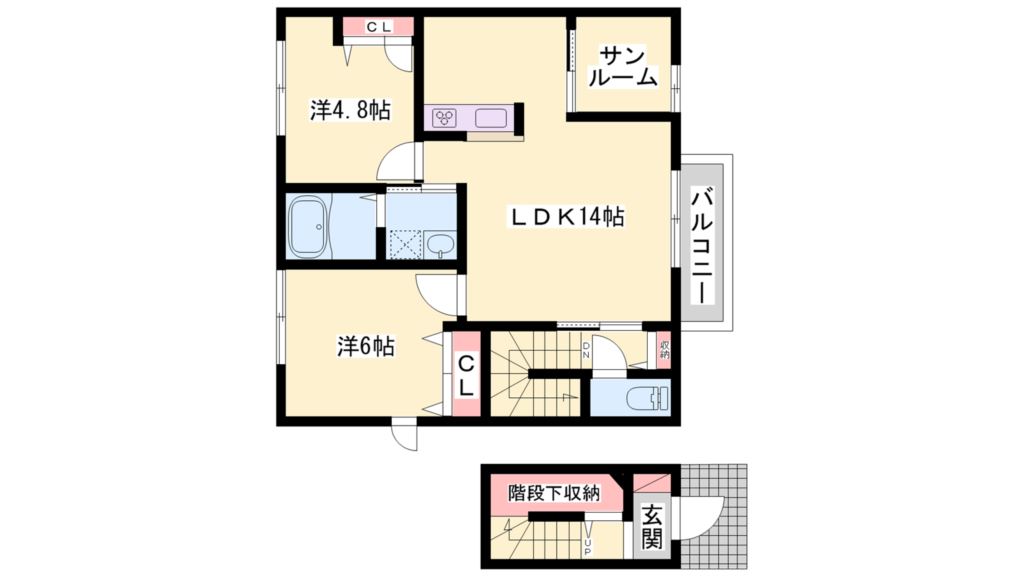 ベル・フロンテB 間取り図