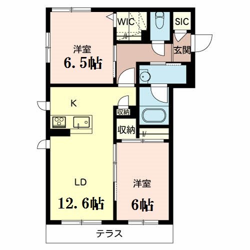 シャーメゾン・クライム 間取り図