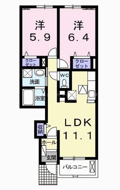 パイン　グローブ 間取り図