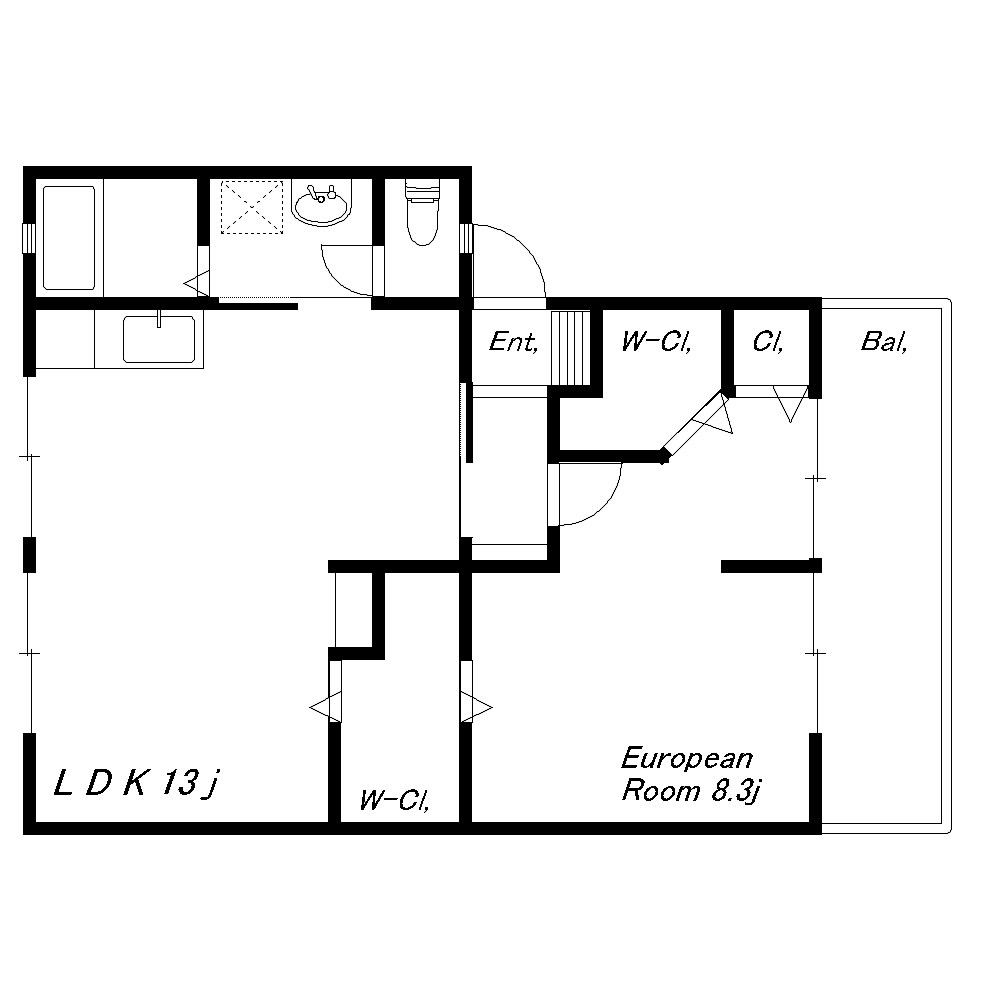 ハイツサンライフ　D棟 間取り図