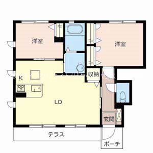 カンパーニュＢ 間取り図