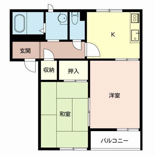 グリーンルミナスＤ 間取り図