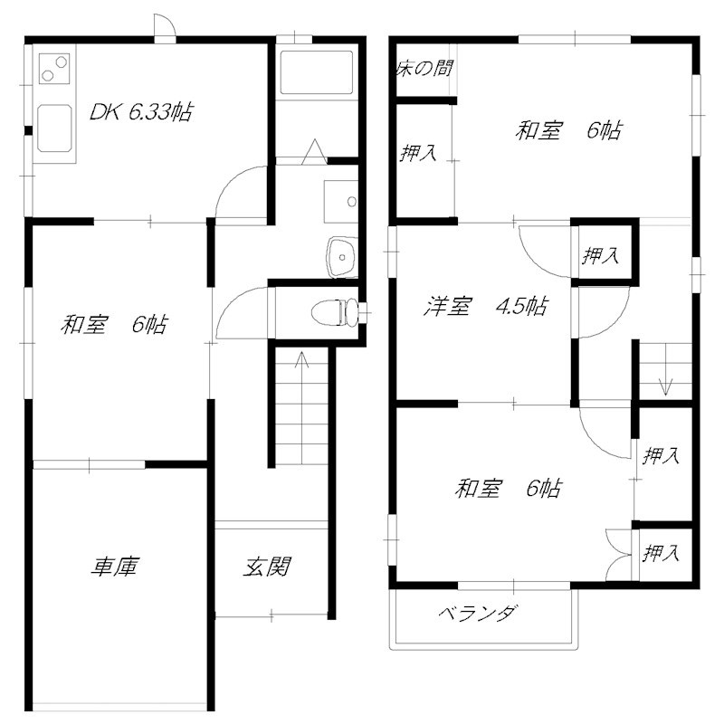 播磨町戸建 間取り図