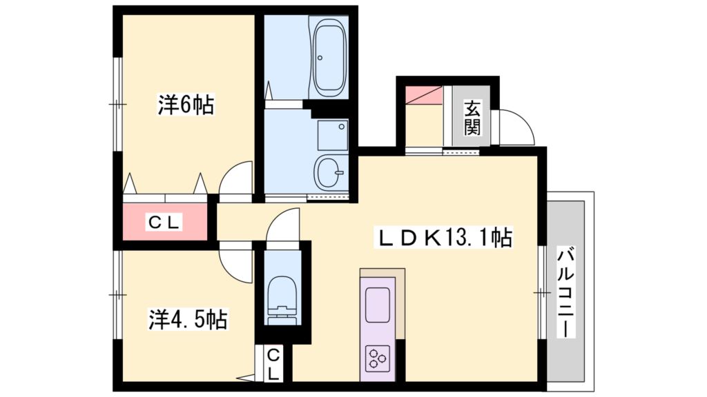 サンガーデン西井ノ口 間取り図