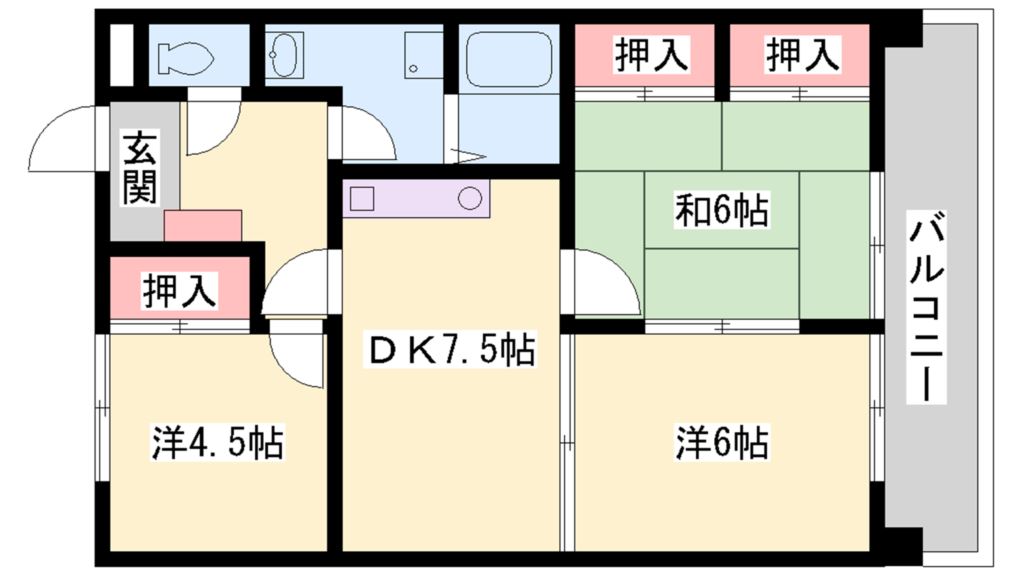 サンブリッジ 間取り図