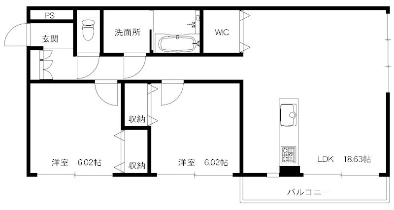トロア　ボア 間取り図