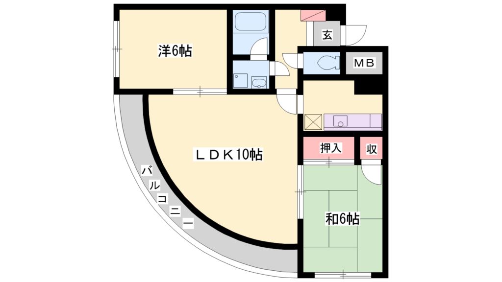 グレンヴュー北野 間取り図
