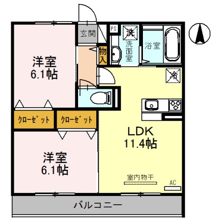 ベルフォーレⅡ 間取り図