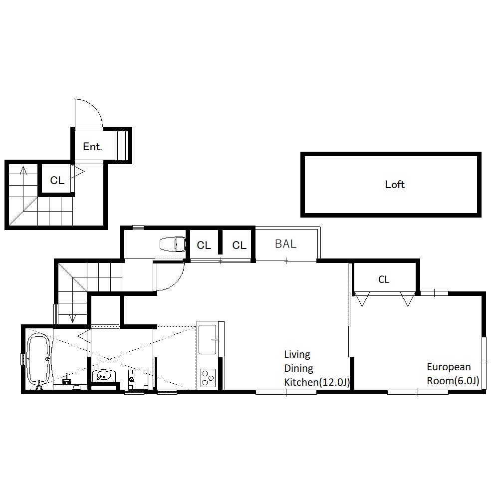 エスティバル加古川西 間取り図