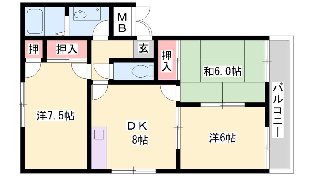ヘーベルメゾン東加古川 間取り図
