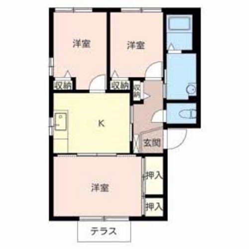 JAハーブハイツ上滝野 間取り図