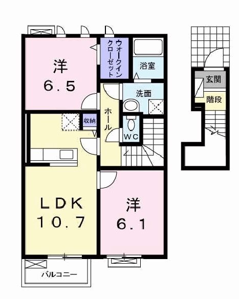 アンソレイユ 間取り図