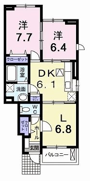 サン　フィオーレ　王子 間取り図