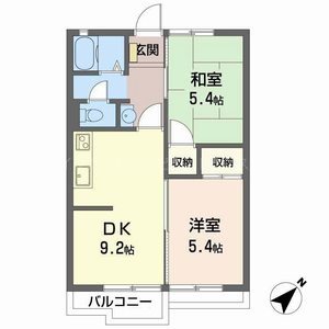 タウニィ日岡 間取り図