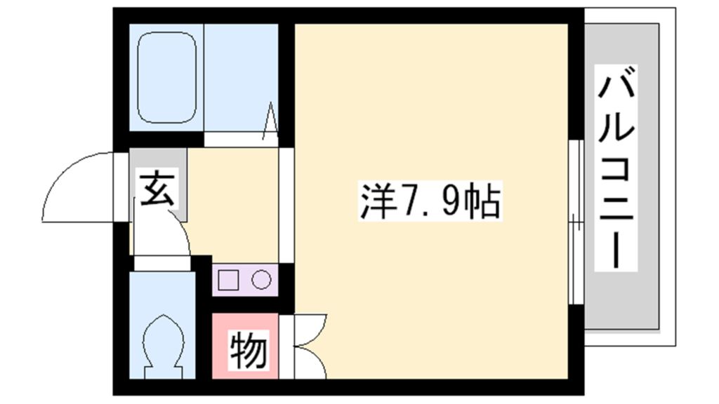 ハイツ新在家 間取り図