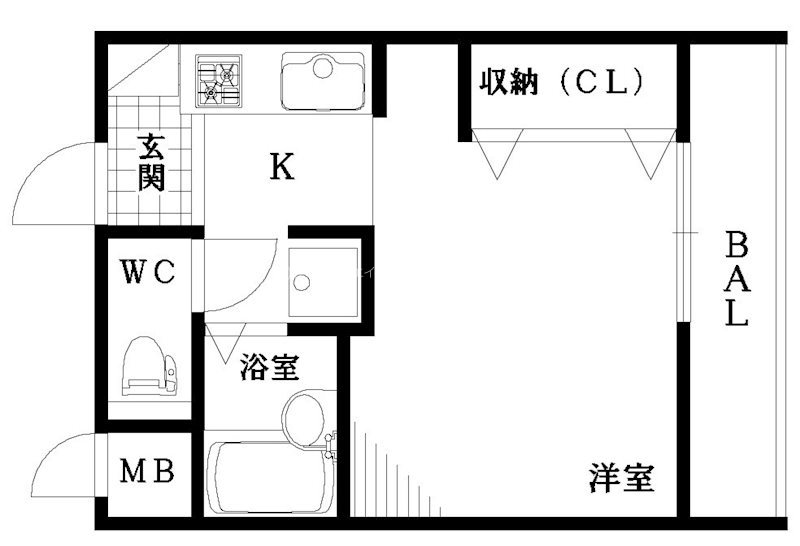 ジュネス新在家 間取り図