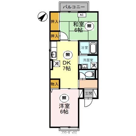 サンヴェール春日 間取り図