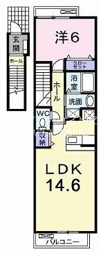カーサ・デ・北在家 間取り図