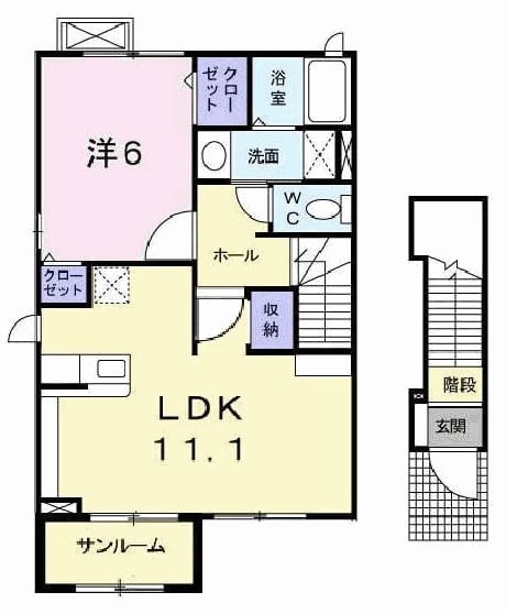サンフローラ 間取り図