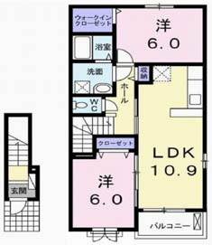 マーレ伊保崎Ⅱ 間取り図