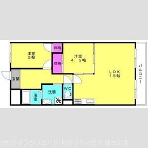 パルメゾン美乃利 間取り図