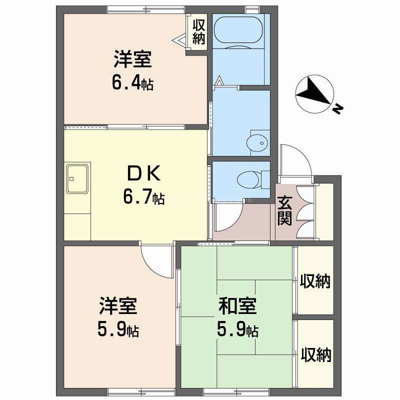 カサグランデＡ 間取り図