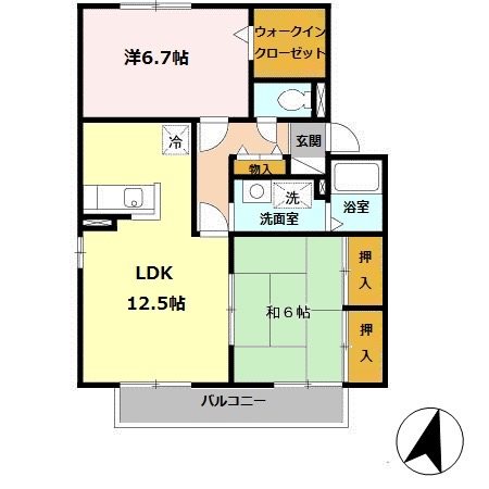 セジュール山陽 間取り図