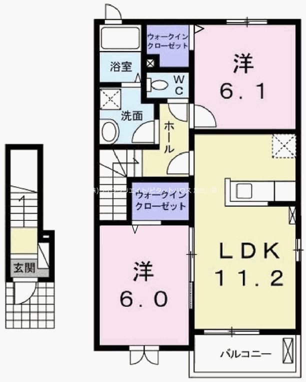 アルベロ・アズーリ 間取り図