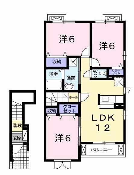 カルマーレB 間取り図
