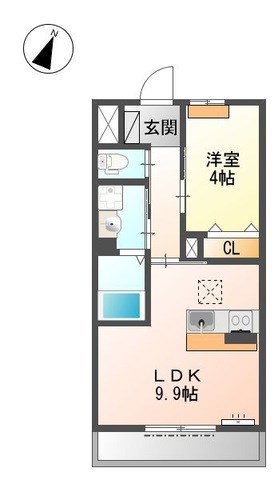 プランドール三木 間取り図