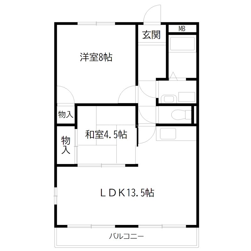メゾンボヌール 間取り図