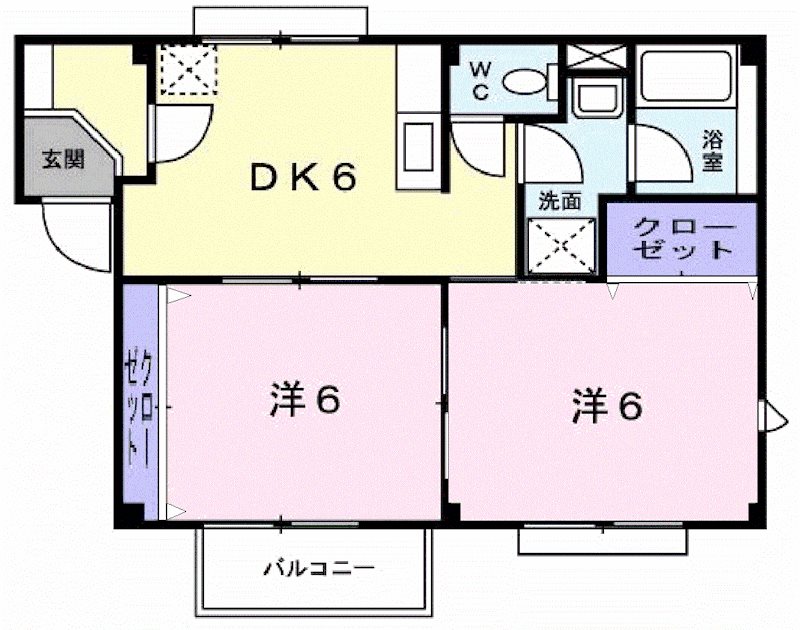 ドミールⅠ 間取り図