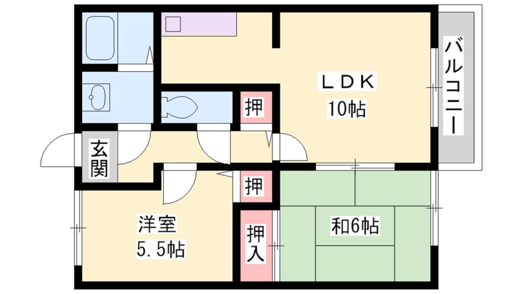 サンシティキタマチＣ棟 間取り図