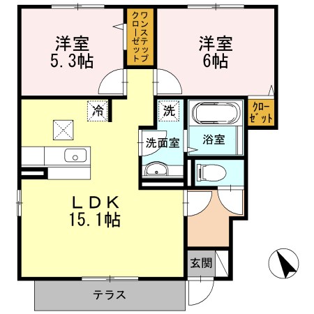 シャン・ド・フルール 間取り図