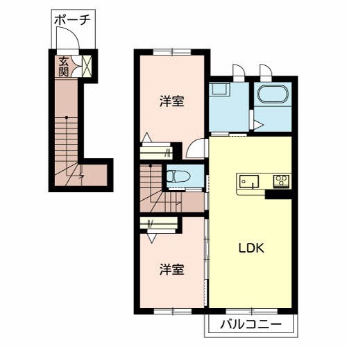 カーサグラス育ヶ丘Ⅱ 間取り図