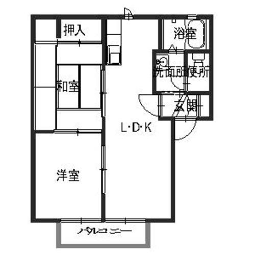 ラ・フォーレ河原 間取り図