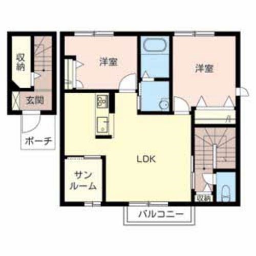 ベル・フロンテB 間取り図