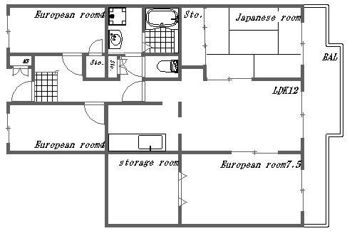 カサベルデ加古川 間取り図