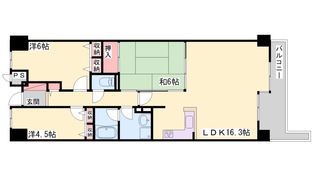 ファミールハイツ加古川壱番館 間取り図