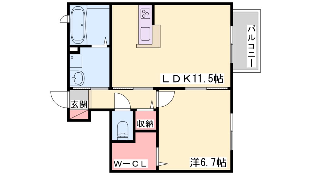 空KUU　I棟 間取り図